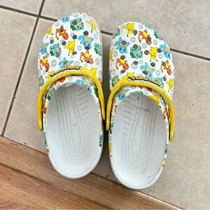 Pokemon White and Yellow Men's Crocs